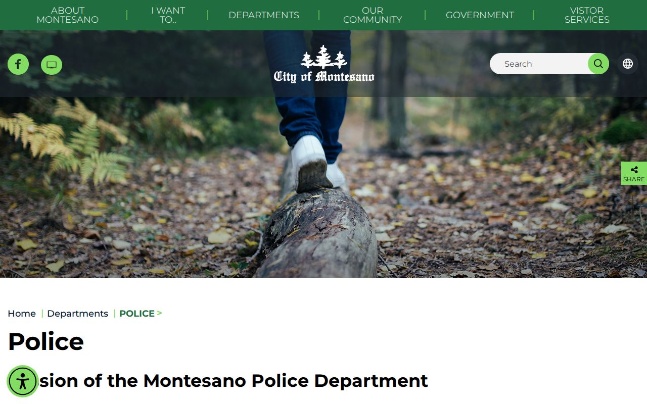 Montesano Police Department source for Grays Harbor County arrest record requests